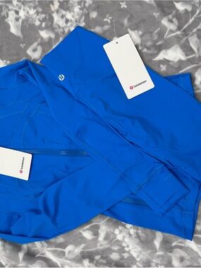 NWT Blue Lululemon Define Jacket Set With Shorts